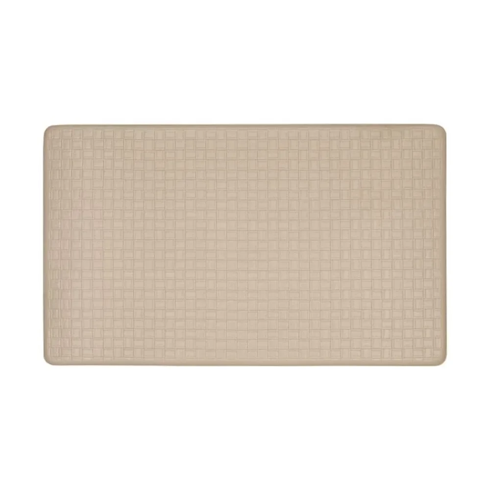 Embossed Kitchen Mats Cushioned Anti Fatigue, Non-Slip Leather-Like Kitchen